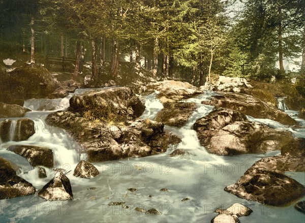 Bode waterfall near Braunlage in the Harz mountains