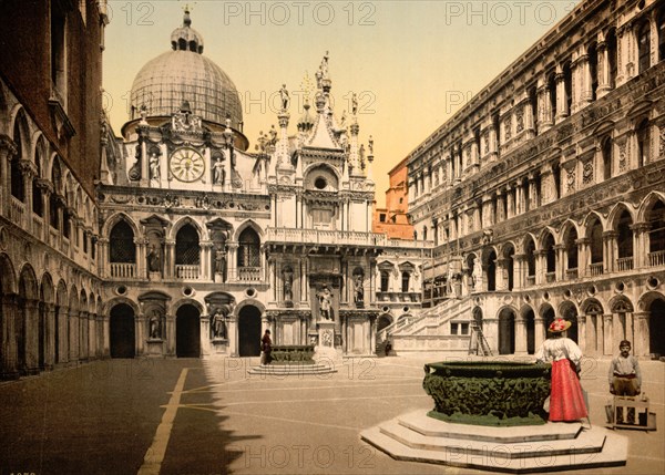 Interior of the Doges Palace with the Giant Staircase