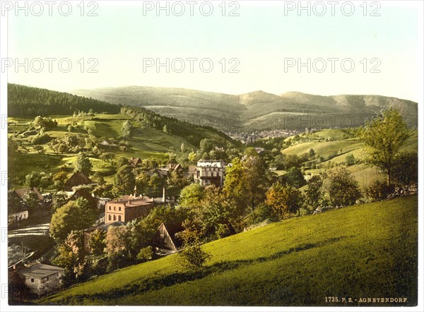 Agnetendorf in the district of Hirschberg in Lower Silesia