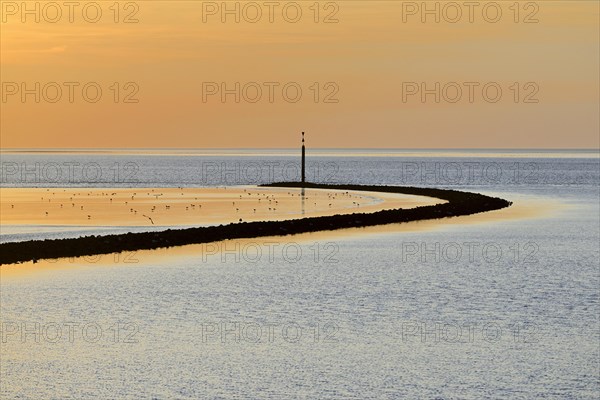 Sunset over the Wadden Sea