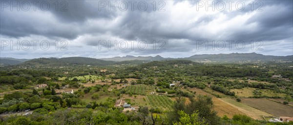 View from Calvary on hilly landscape around Arta