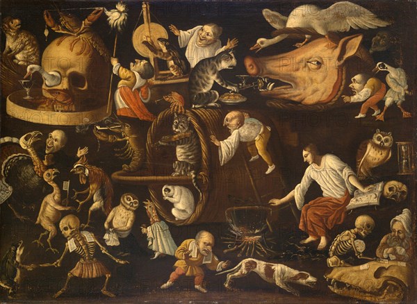 Witch scene with dwarfs