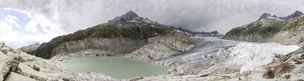 Rhone glacier in the Alps of Uri