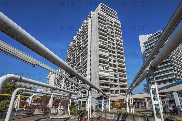 High-rise buildings with pipe system in the former Olympic Village