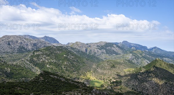 View over the mountains of Majorca