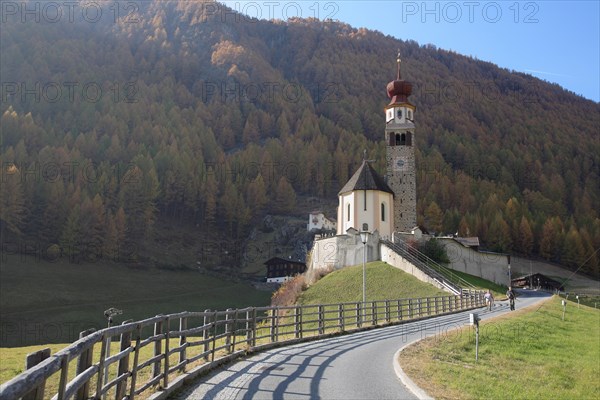 The Baroque pilgrimage church of Our Lady in Schnals is located in the village of the same name