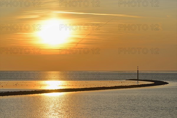 Sunset over the Wadden Sea