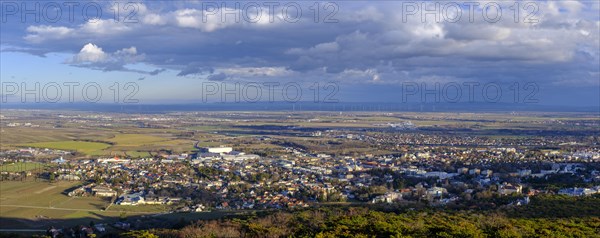 View over the Vienna Basin with Bad Voeslau