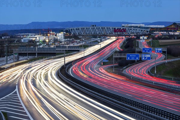 A8 motorway at the airport