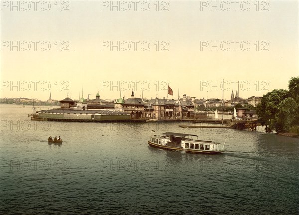 The Outer Alster Lake in Hamburg