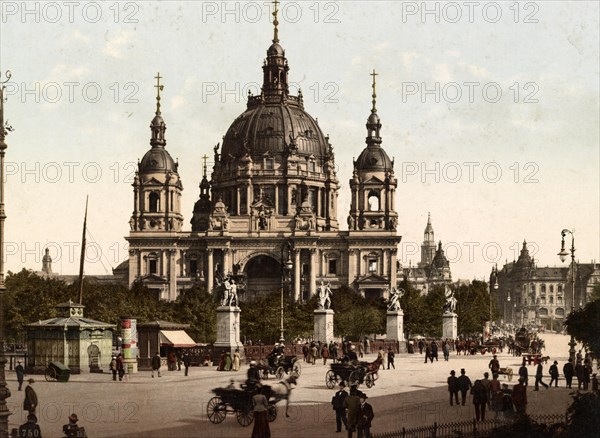 Cathedral and Palace Bridge in Berlin