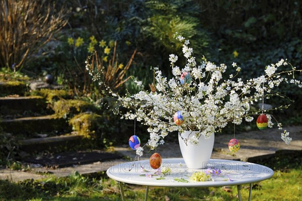 Easter Bouquet with Hand Painted Easter Eggs