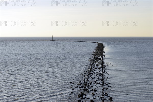 Stone groyne as coastal protection