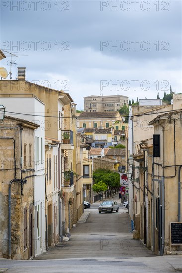 Street in the village of Arta with typical houses