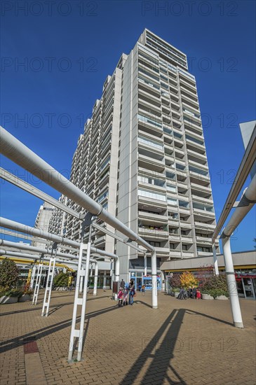 High-rise buildings with pipe system in the former Olympic Village