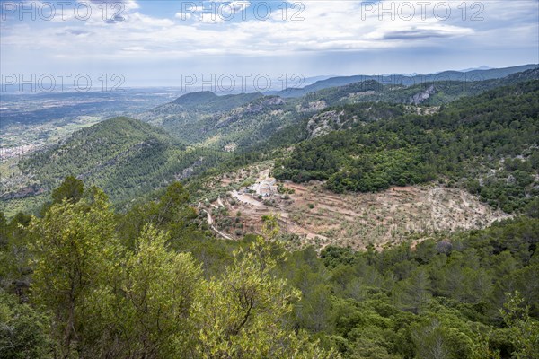 View over Majorca from Castell d Alaro