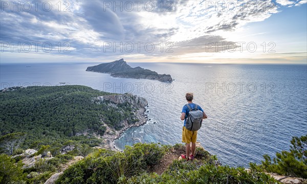 Hiker looking into the distance