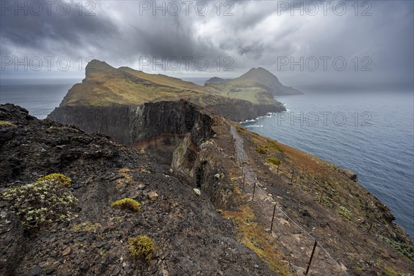 Hiking trail at the rocky promontory