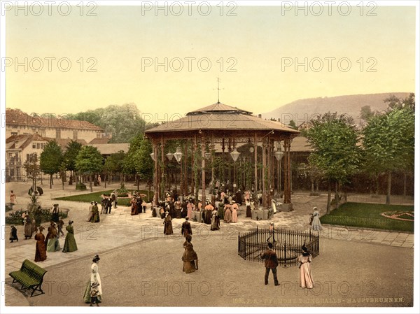 The drinking fountain in Bay Pyrmont in Lower Saxony