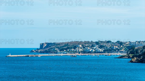 Brixham Harbour Lighthouse and Bradley Beach