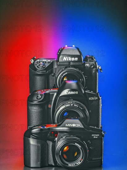 Old analogue SLR cameras from 1996