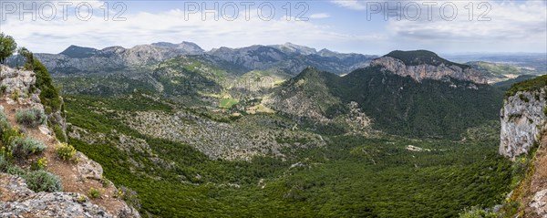 View over the mountains of Majorca