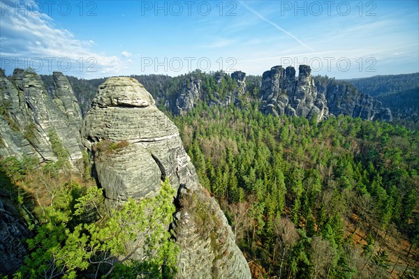 Rock formations at the Bastei