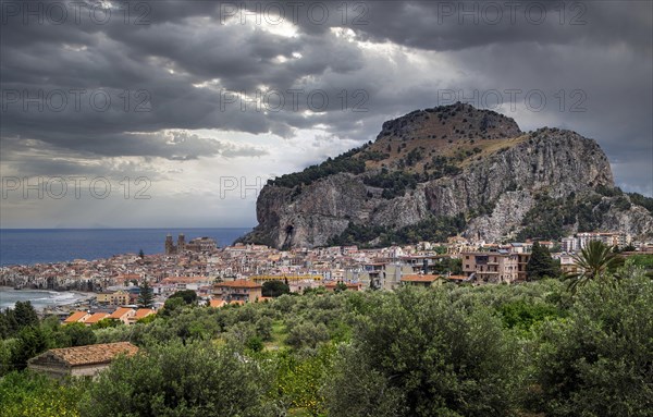 Old Town of Cefalu with the Cathedral