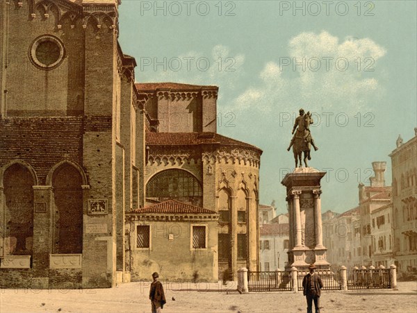 Church of Santi Giovanni e Paolo and Statue of Bartolomeo Colleoni