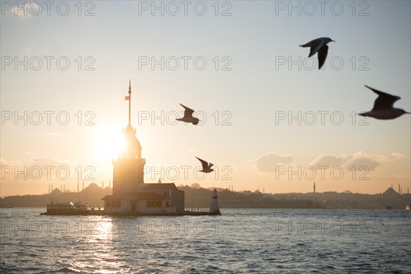 View from Maiden's Tower in evening