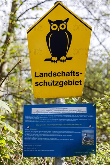 Landscape conservation area at Lake Schwerin