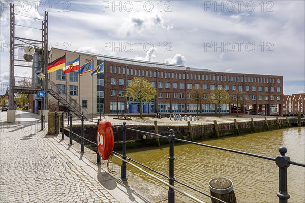 Husum Town Hall at the old inland harbour