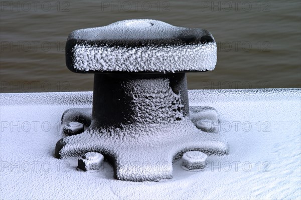 Bollards and snow