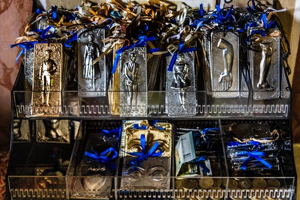 Votive offerings from pilgrims