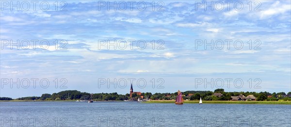 View across the Saaler Bodden to Wustrow in Fischland