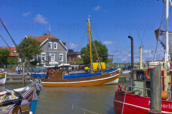 Fishing cutter in the harbour of Neuharlingersiel