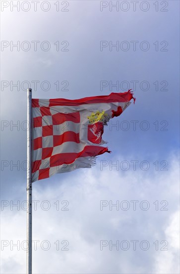 Frayed flag Bremen