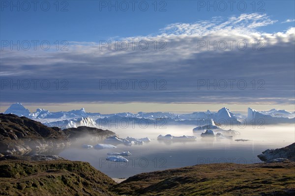 Icebergs in the Kangia Icefjord