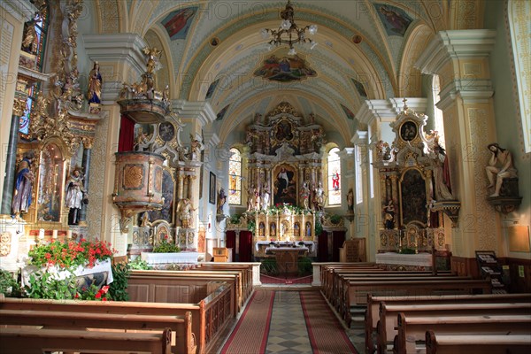 The Baroque pilgrimage church of Our Lady in Schnals is located in the village of the same name