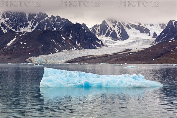 Ice floe in front of Monacobreen