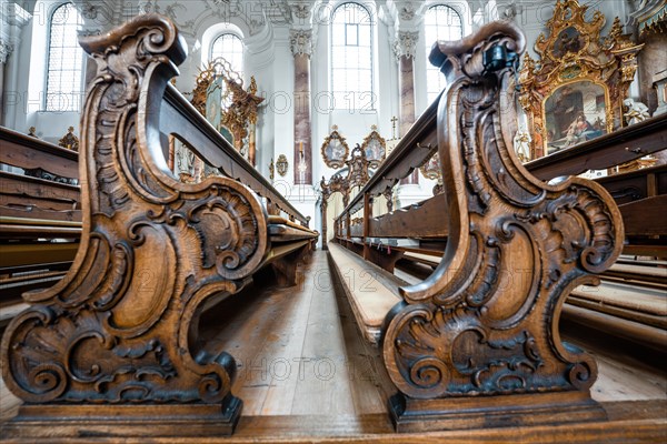 Pews of the Historic Parish Church of St. Andreas