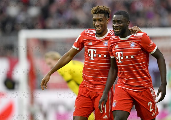 Goal celebration Dayot Upamecano FC Bayern Muenchen FCB