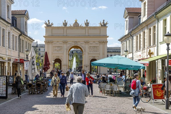 Pedestrian zone Brandenburger Strasse in Potsdam