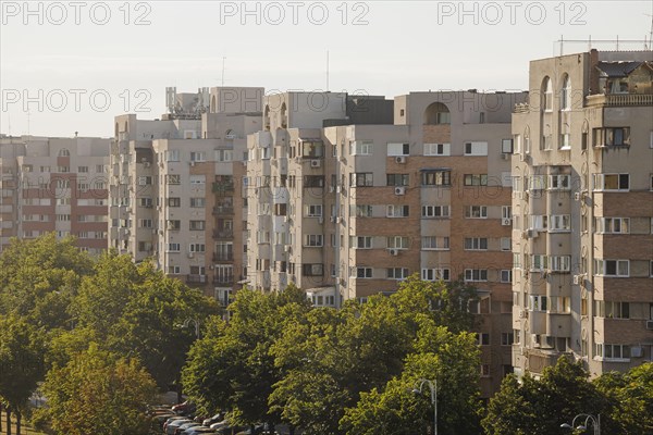 Residential buildings in Bucharest. Bucharest