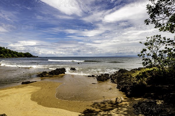 Beach of the masoala national park in the northeast of madagascar