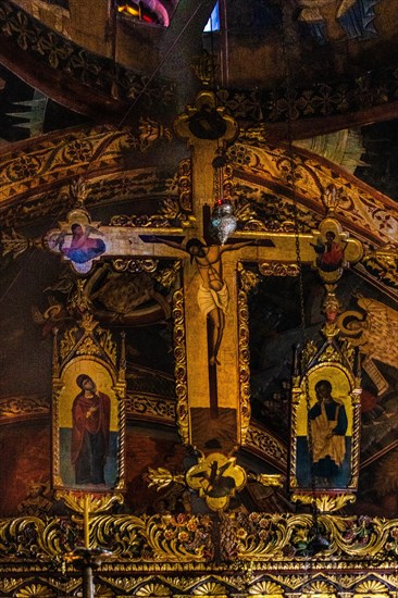 Cross above the iconostasis