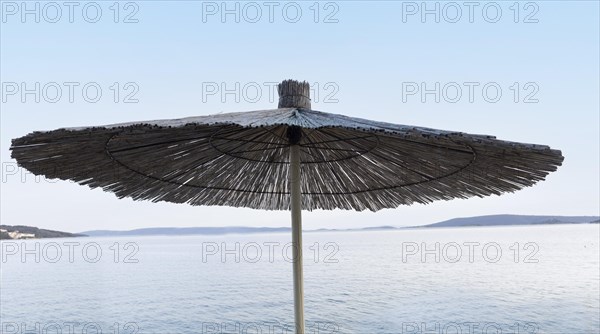 Parasol on the Adriatic Sea