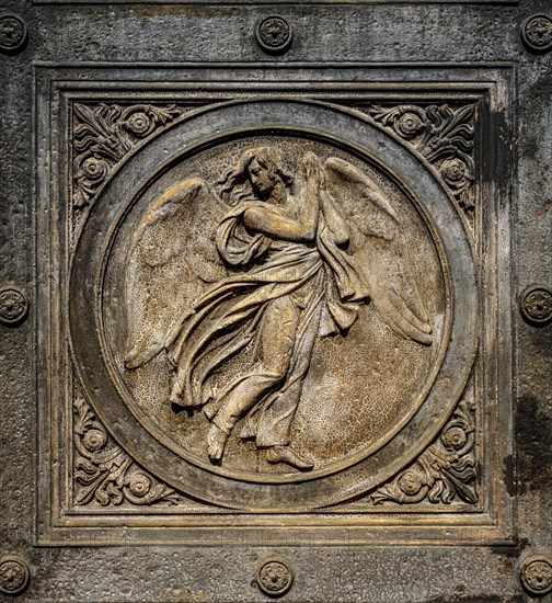 Portal with bas-relief medallions