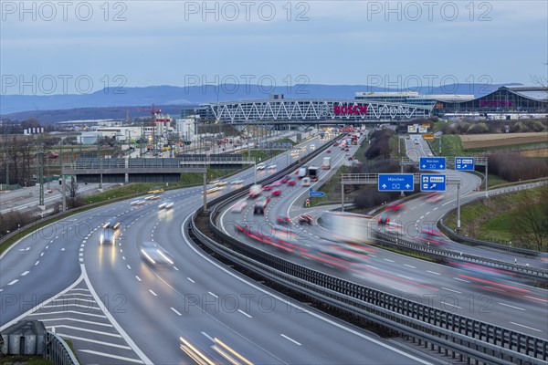 A8 motorway at the airport