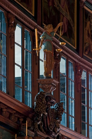 The Justitia in the Upper Town Hall